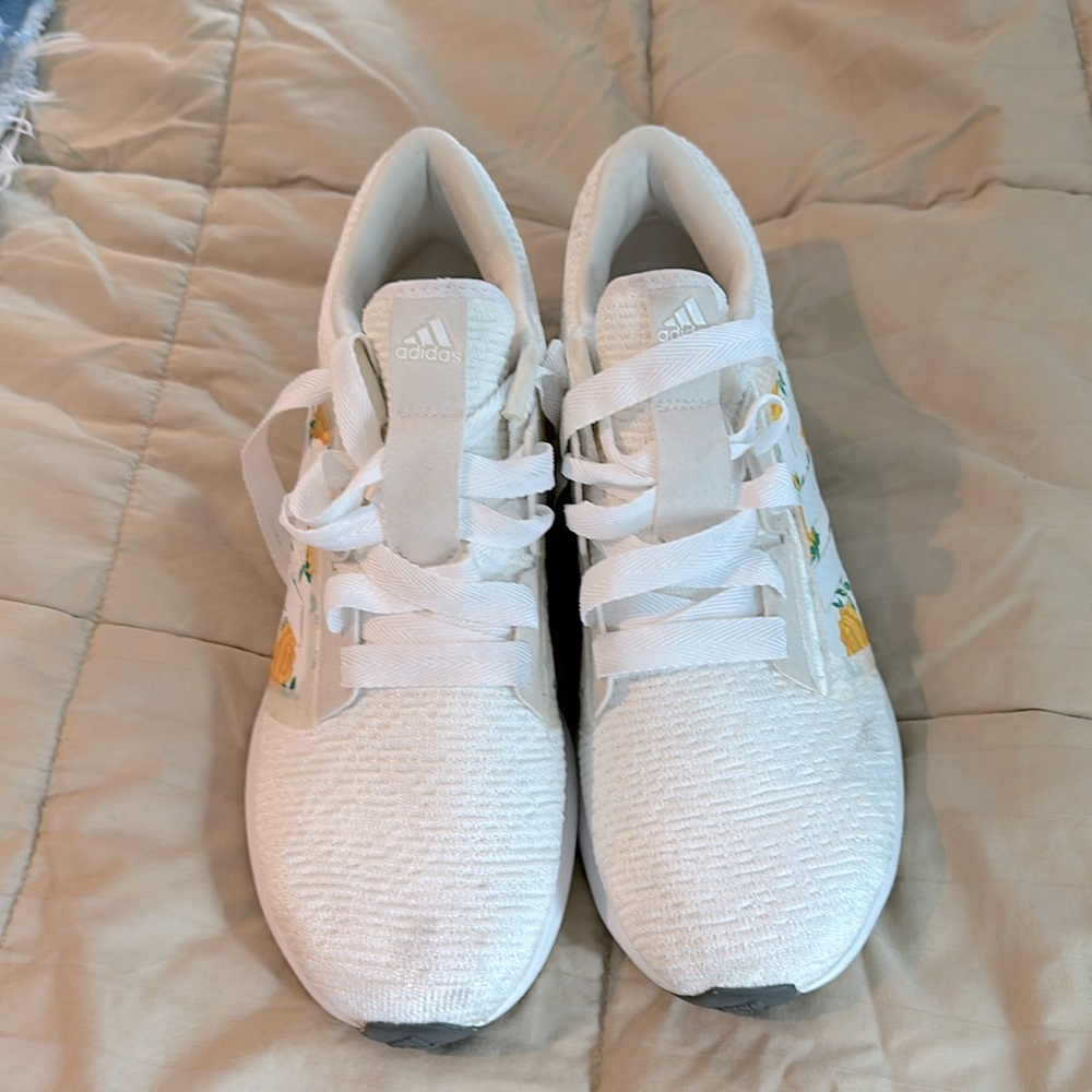 Super cute yellow rose sneakers by Adidas